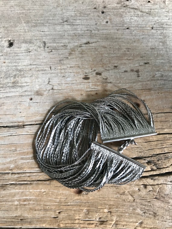 Silver Tone / Multiple Chains / Chain Link Bracel… - image 5