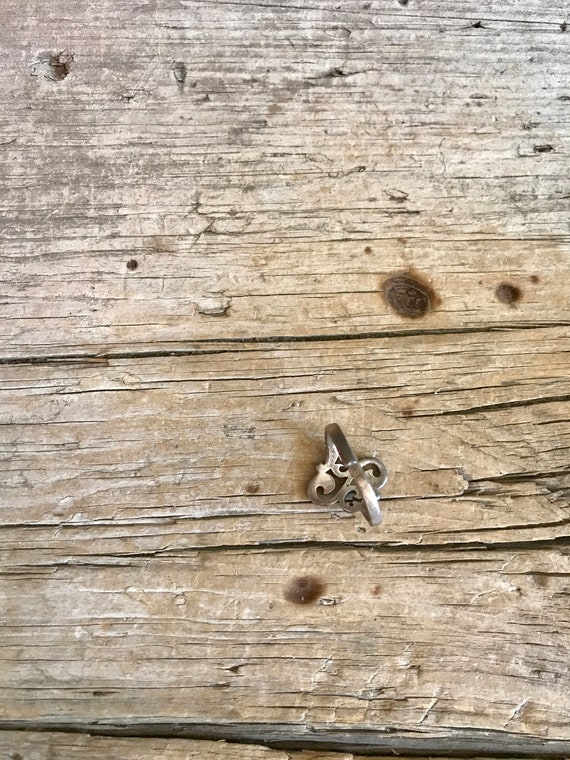 Sterling Silver / Ring / Scrolls / Adjustable / O… - image 4