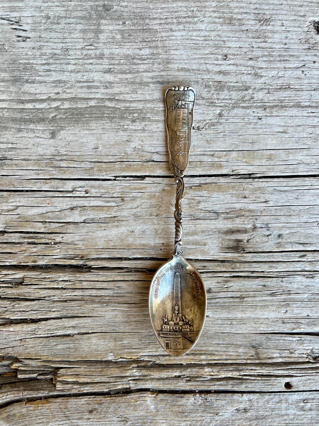 Sterling Silver / National Lincoln Monument / Souvenir Spoon / Lincoln ...