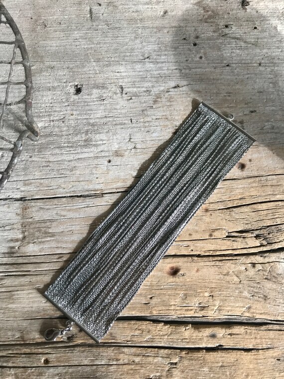 Silver Tone / Multiple Chains / Chain Link Bracel… - image 2