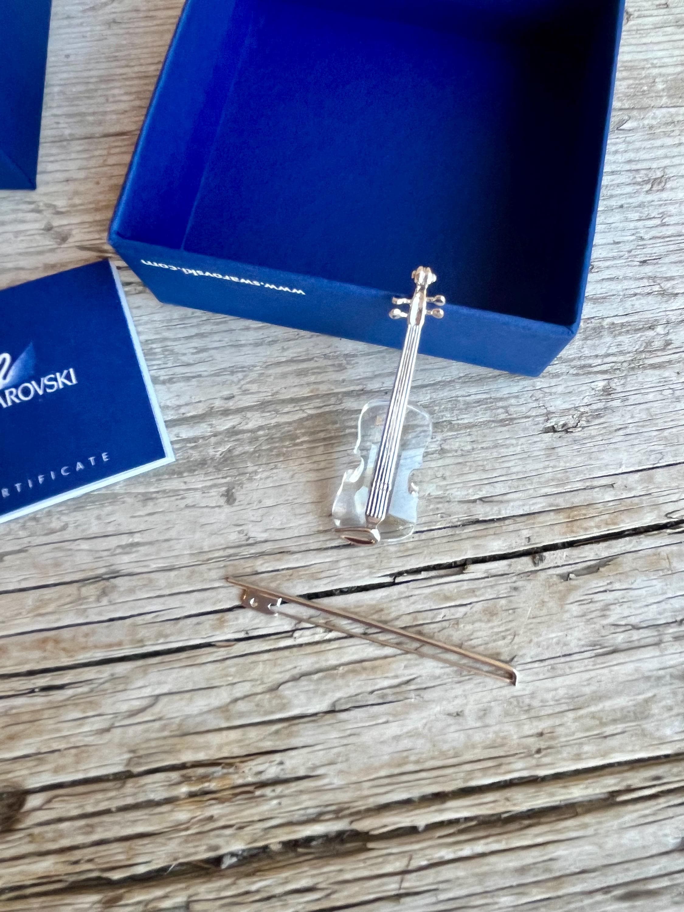 Swarovski Crystal Figurines Violin - Etsy