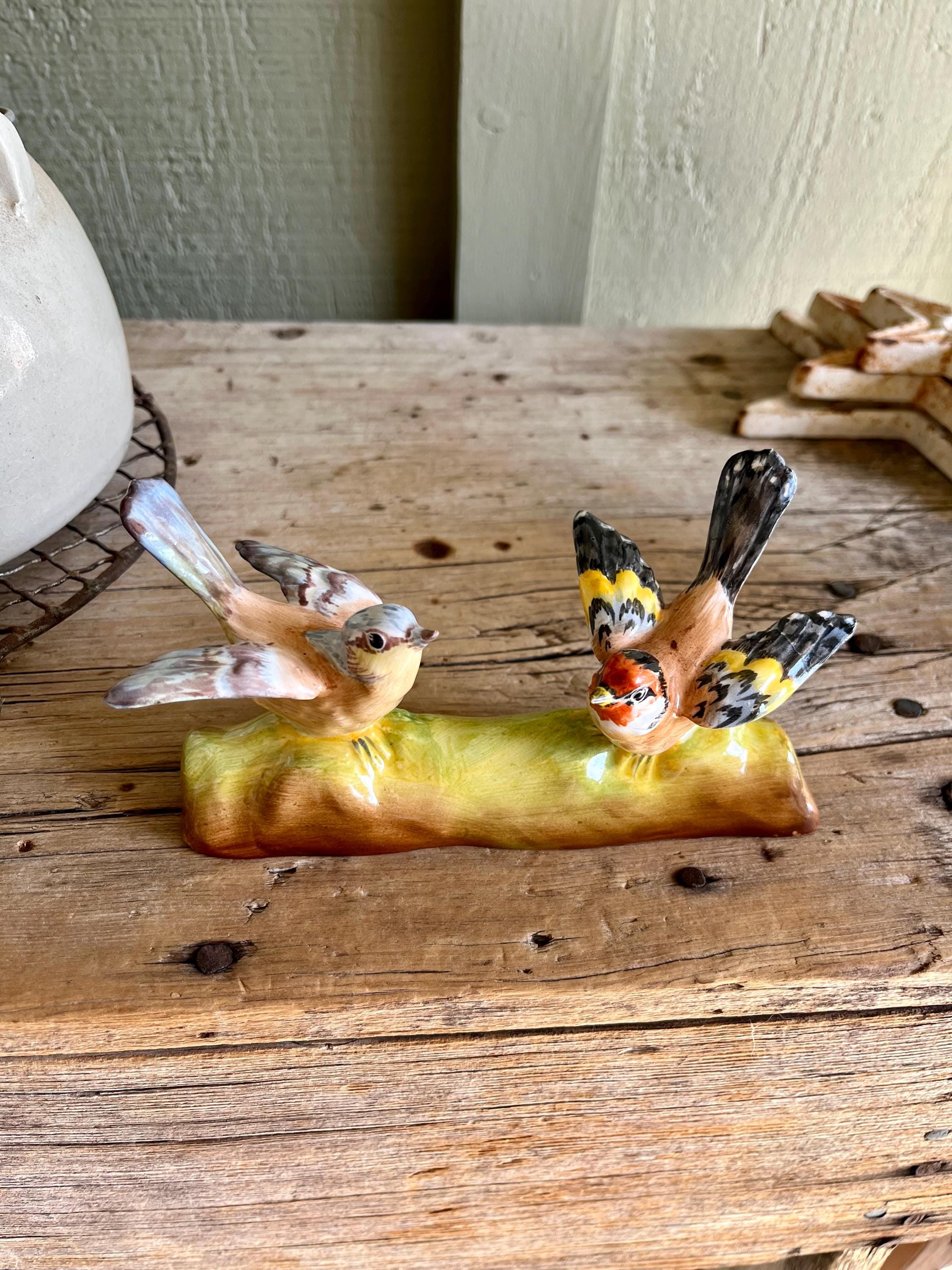 Crown Staffordshire / Goldfinch Figurine / Chaffinch Figurine / 2