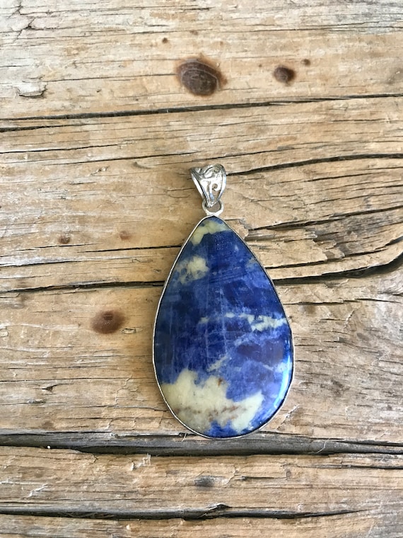 Sterling Silver / Sodalite Jasper / Extra Large / 