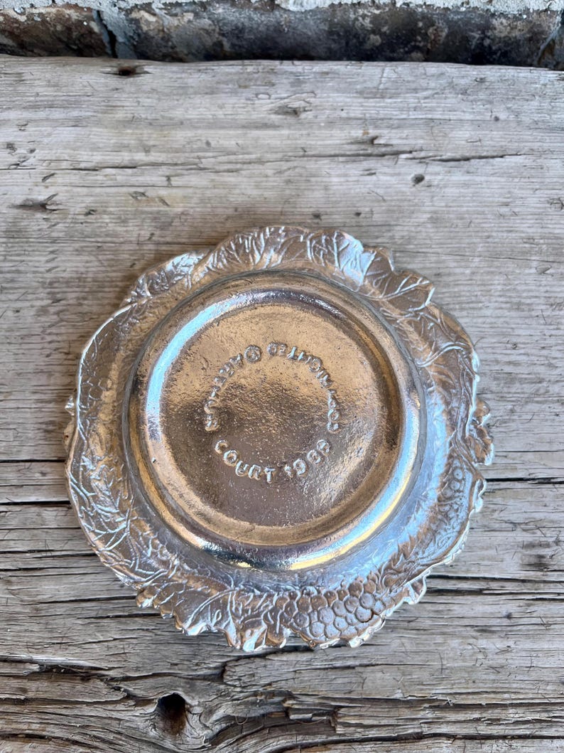 Arthur Court Grape Pattern Wine Bottle Coaster