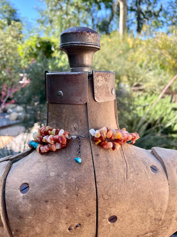 Sterling Silver / Turquoise Gemstone / Carnelian … - image 4