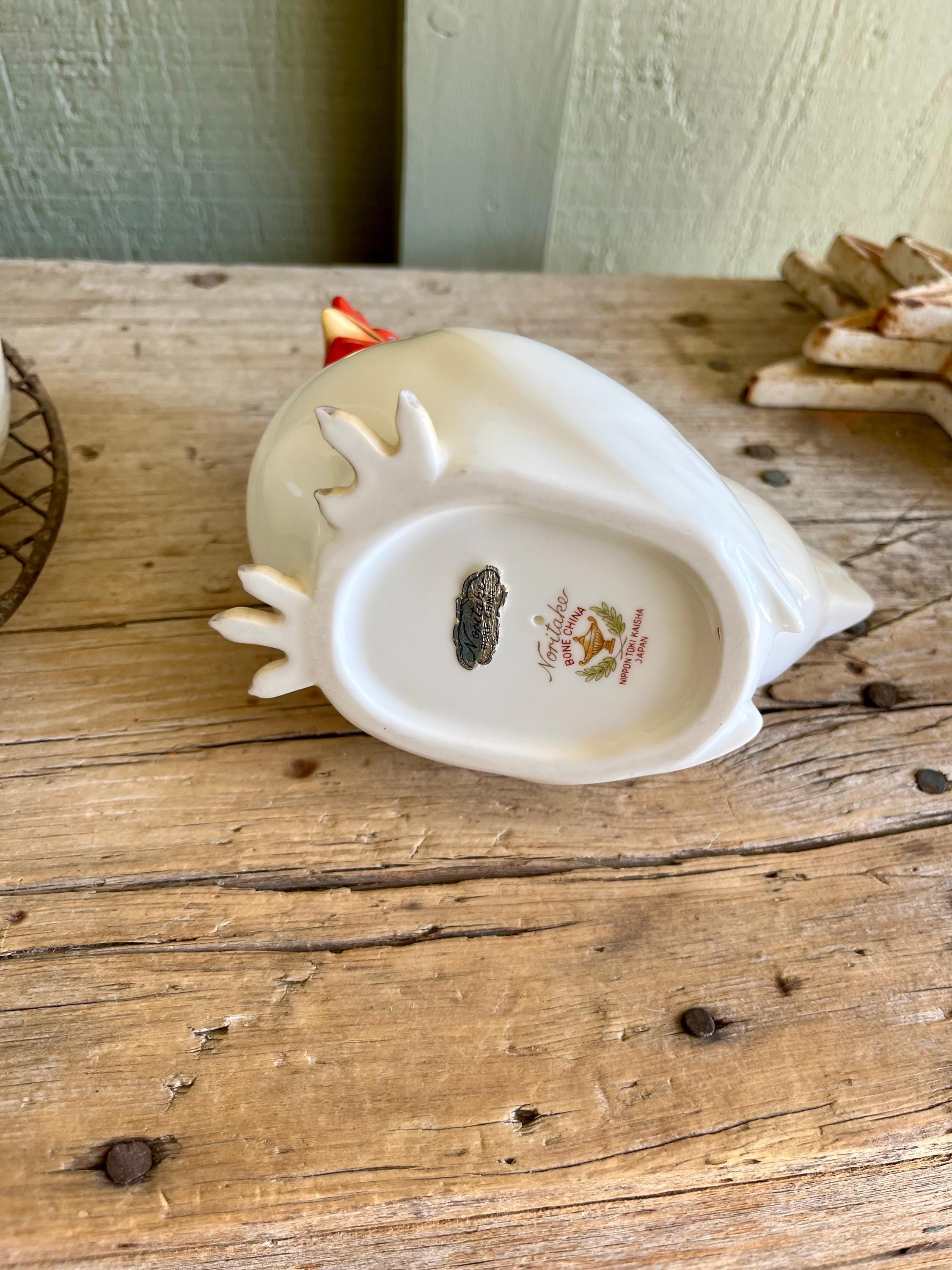 Noritake / Rooster Figurine / Bone China / Nippon Toki Kaisha