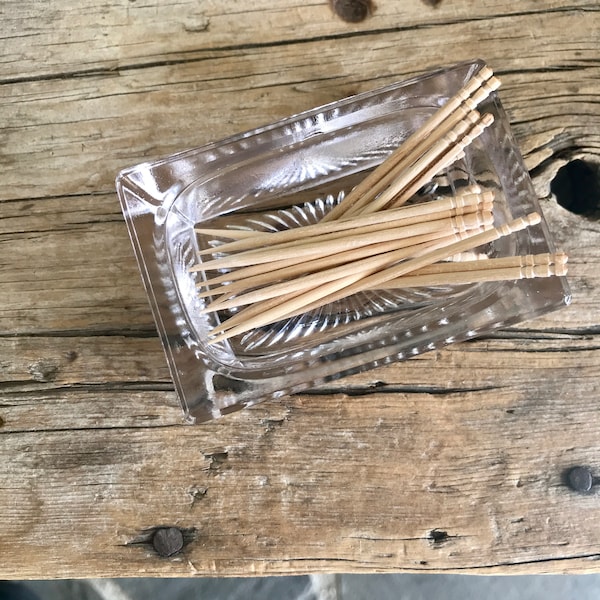 Glass Toothpick Holder Etsy