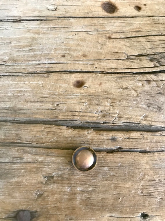 Rose Gold / Button Cufflink / Circular / Scroll W… - image 4