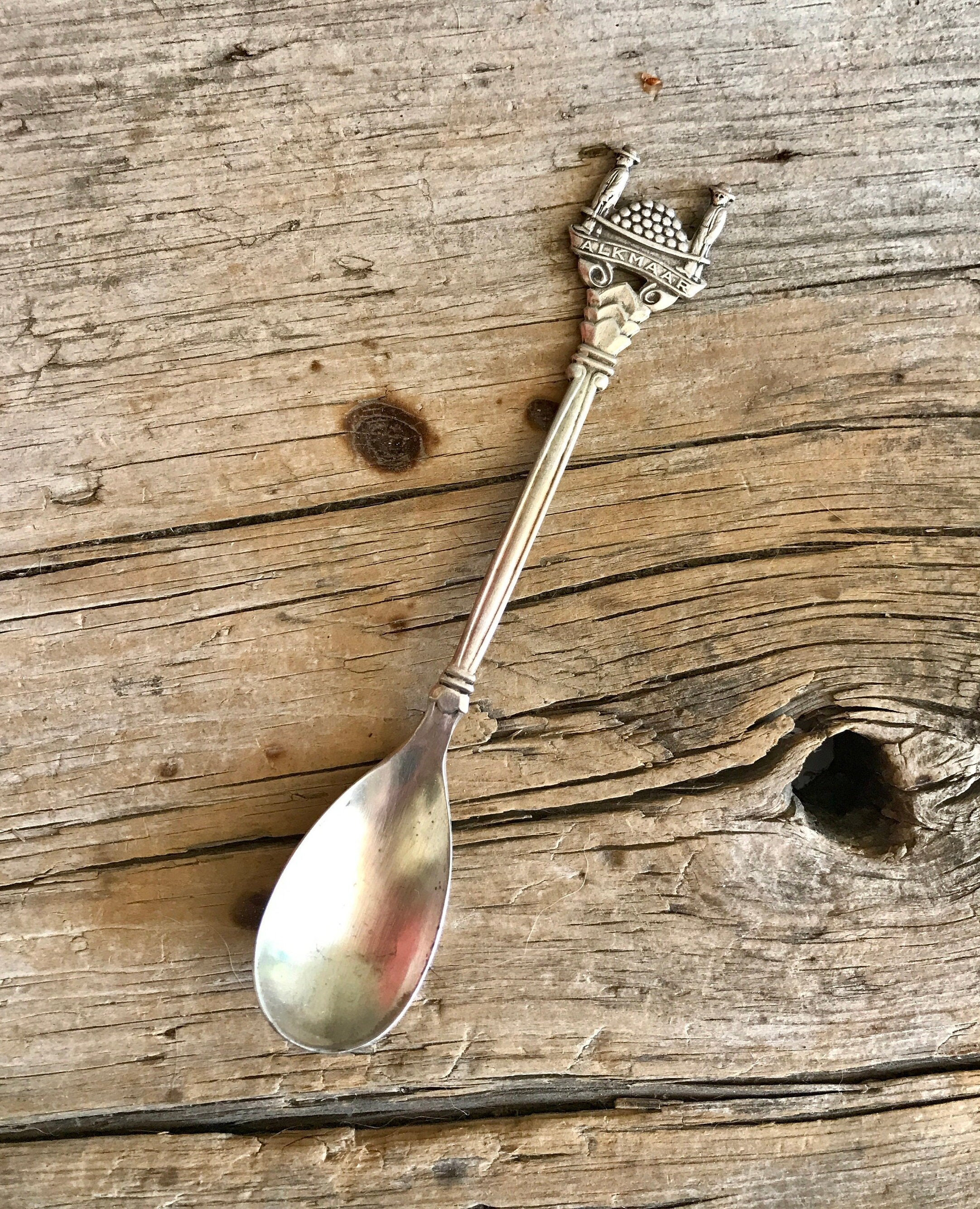 ヴィンテージ＊Silver Spoon ＊knott's＊キャニスター＊空き瓶 Silver Plate / Alkimaar Netherlands / North Holland / Souvenir