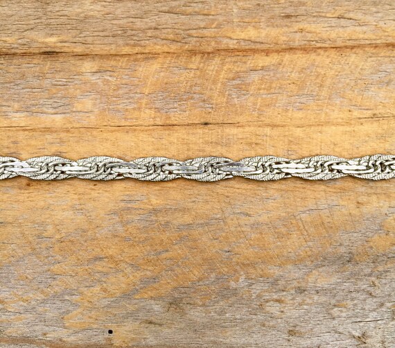 Sterling Silver Bracelet / Hammered / Textured / … - image 6