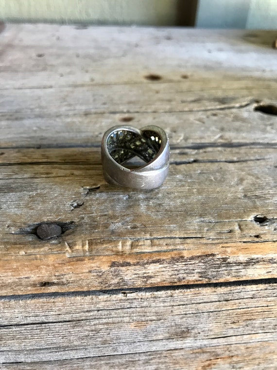 Sterling Silver / Tiny Diamonds / Peridot Stones … - image 3