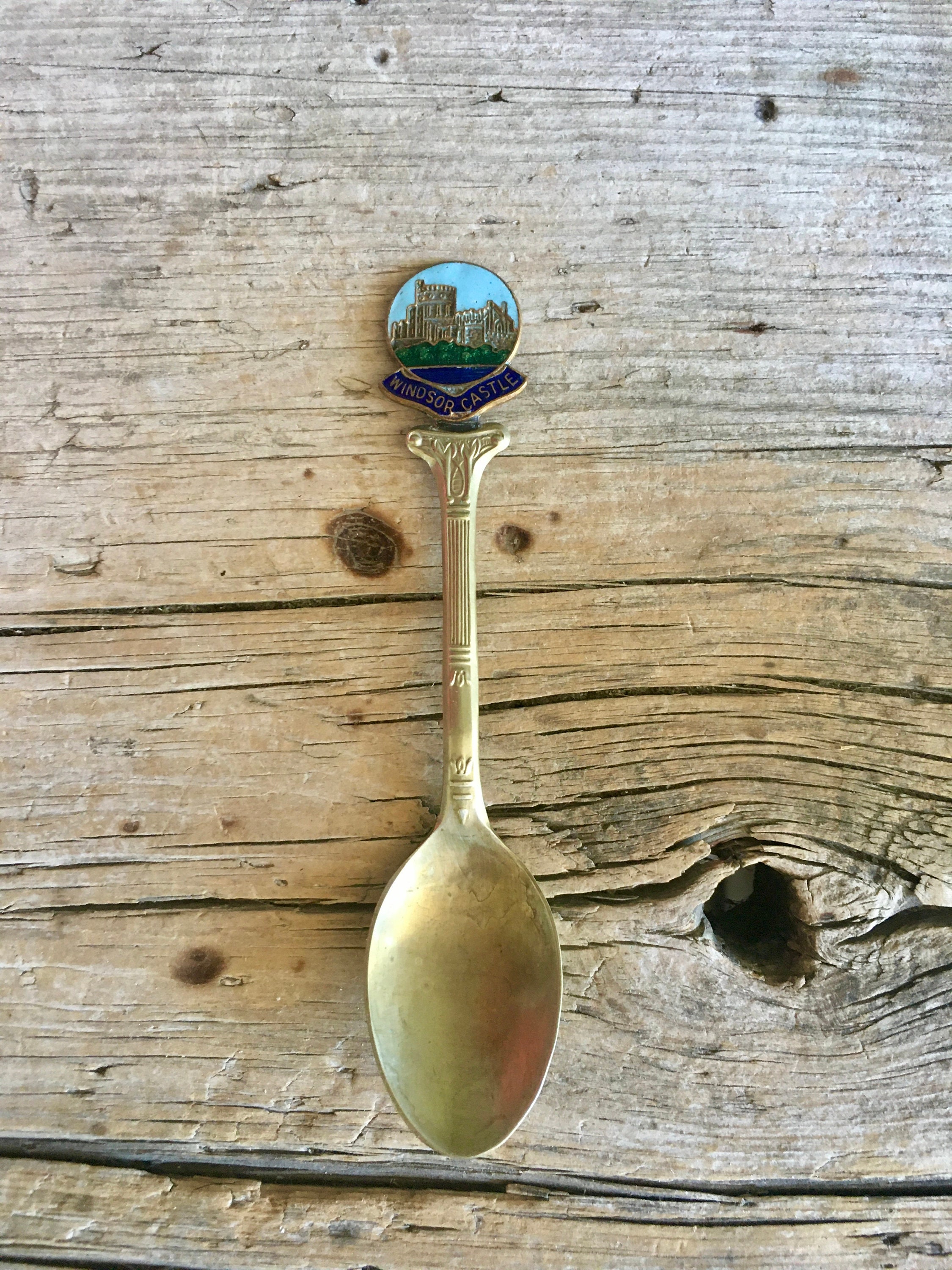 デンマークスターリングのエナメルスプーンセット ビンテージ美