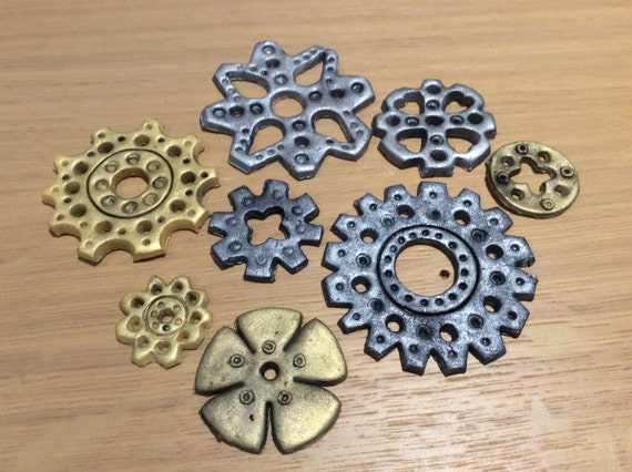 Edible Fondant Steampunk Cupcake Toppers Etsy