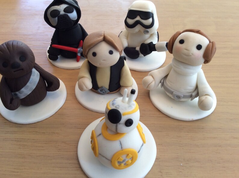 Edible Gumpaste Star Wars Cake Toppers Etsy