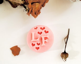 50 wedding favors soaps, Personalized wedding gifts, custom engraved initials on soaps, mini round soaps, set soap favors bulk order