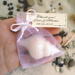 Saponi di conchiglie, sapone per bomboniere, mini conchiglie, sapone per bomboniere, regali per gli ospiti all'ingrosso, regali di nozze nautici, regali di saponi di conchiglie