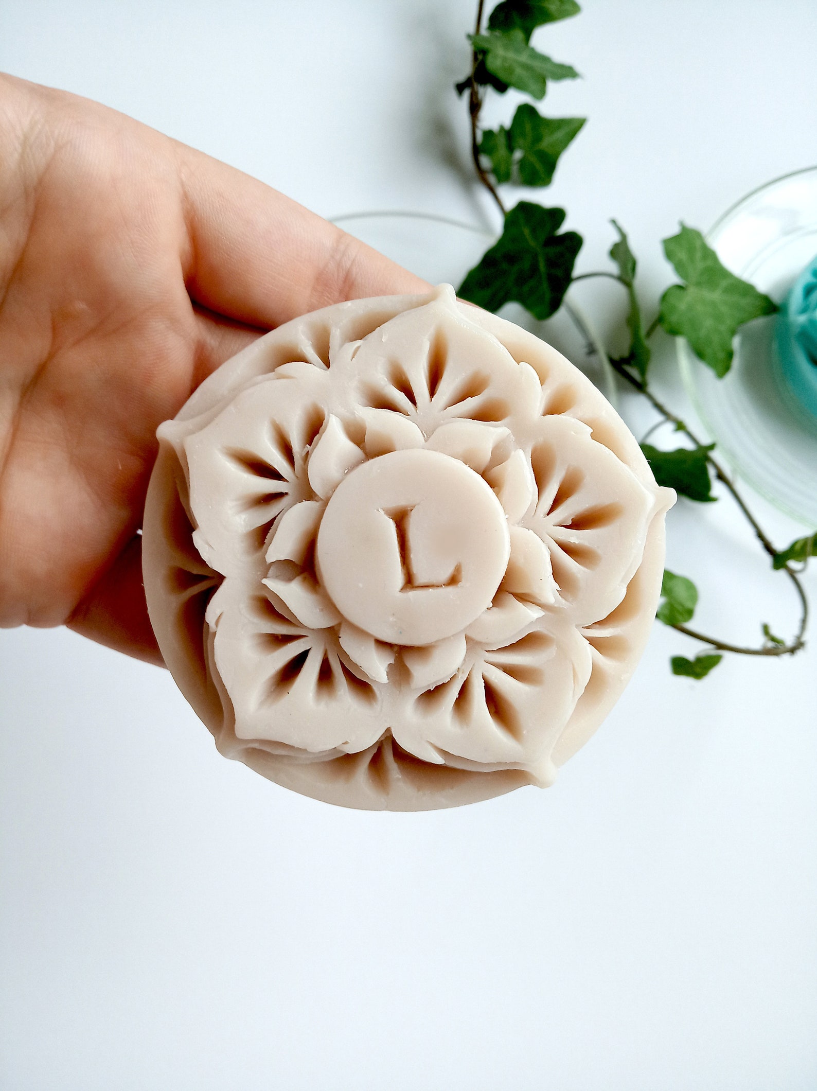 Personalized Carved Letter on Soap, Custom Mother's Day Gift, Carved