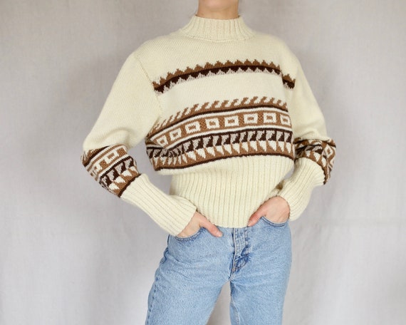 Hand-knit MockNeck