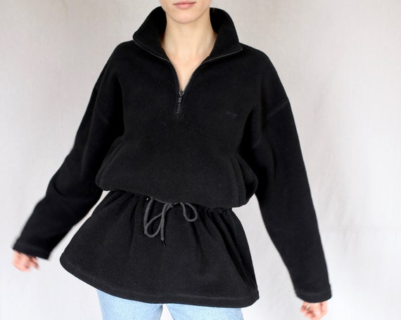 DKNY Fleece Drawstring Quarter-zip