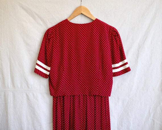 Micro-dot Pleated Dress - image 9