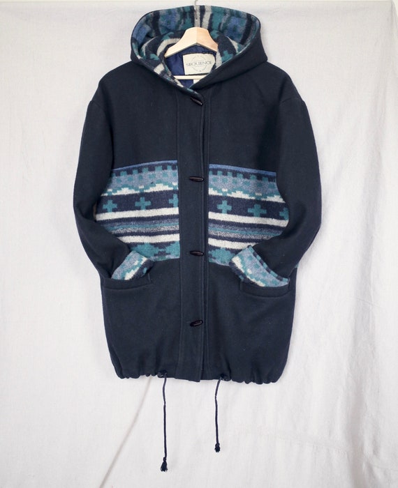 Navajo Hooded Wool Jacket