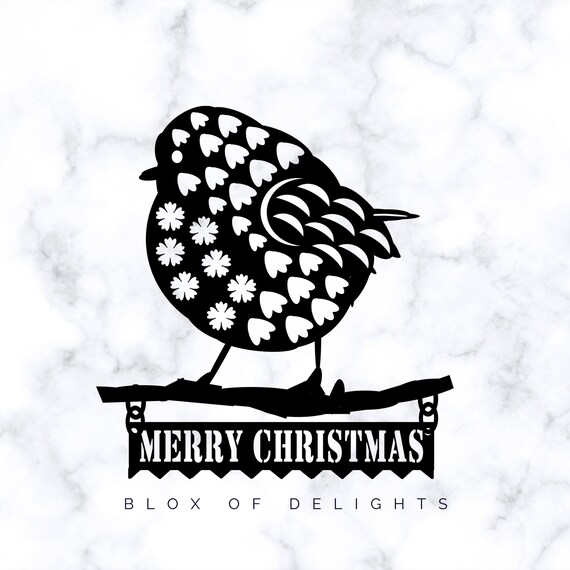 Download Merry Christmas Robin Design Card Making Cricut File Vinyl Etsy 3D SVG Files Ideas | SVG, Paper Crafts, SVG File