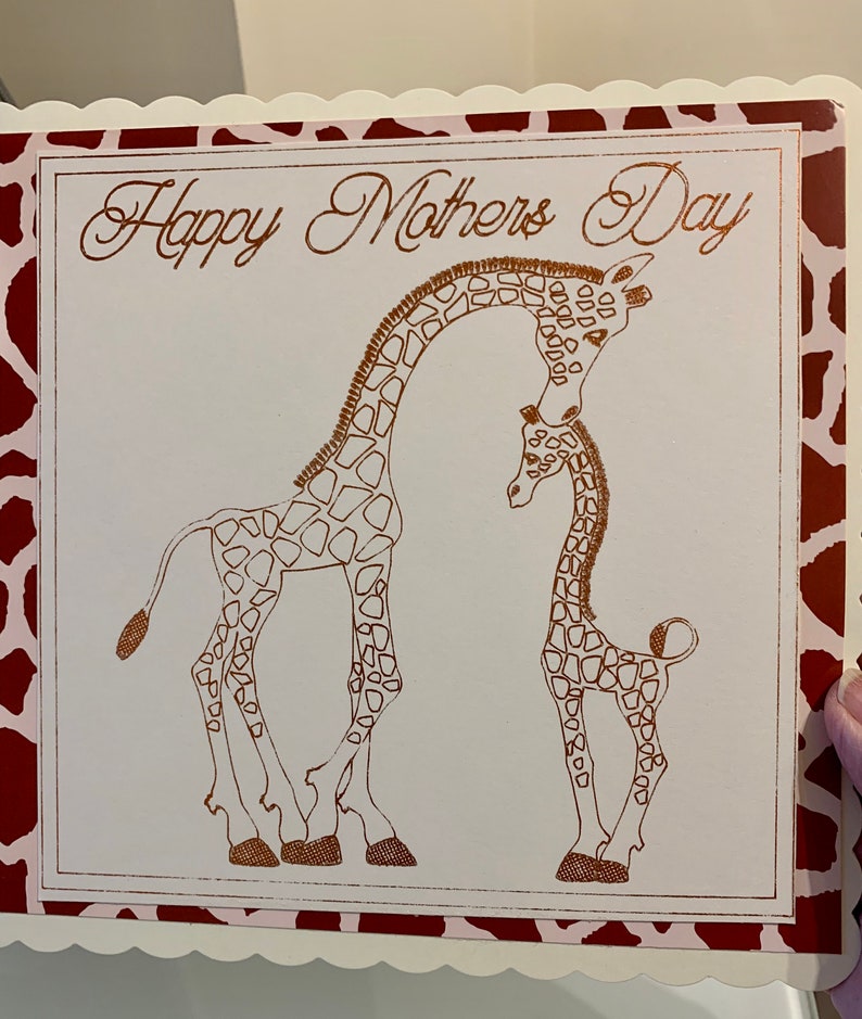Download Foil quill mother and baby giraffe design sketchdraw SVG ...
