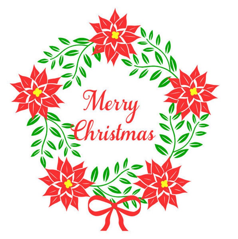 Download Free Christmas Wreath Svg For Paper Card And Vinyl Cutting Etsy SVG DXF Cut File