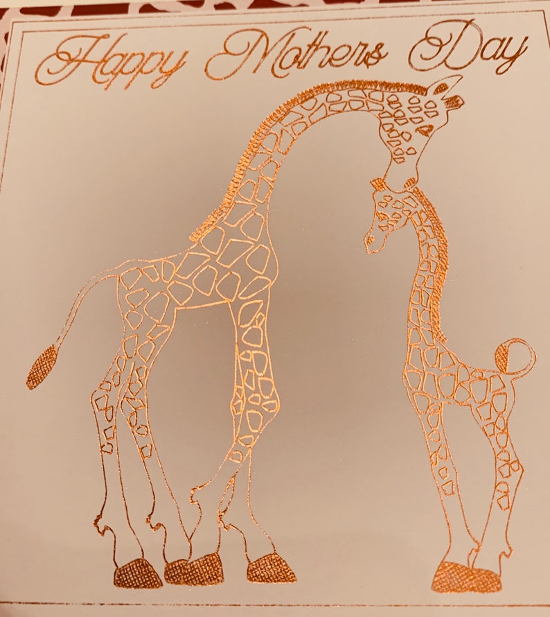 Download Foil quill mother and baby giraffe design sketchdraw SVG ...