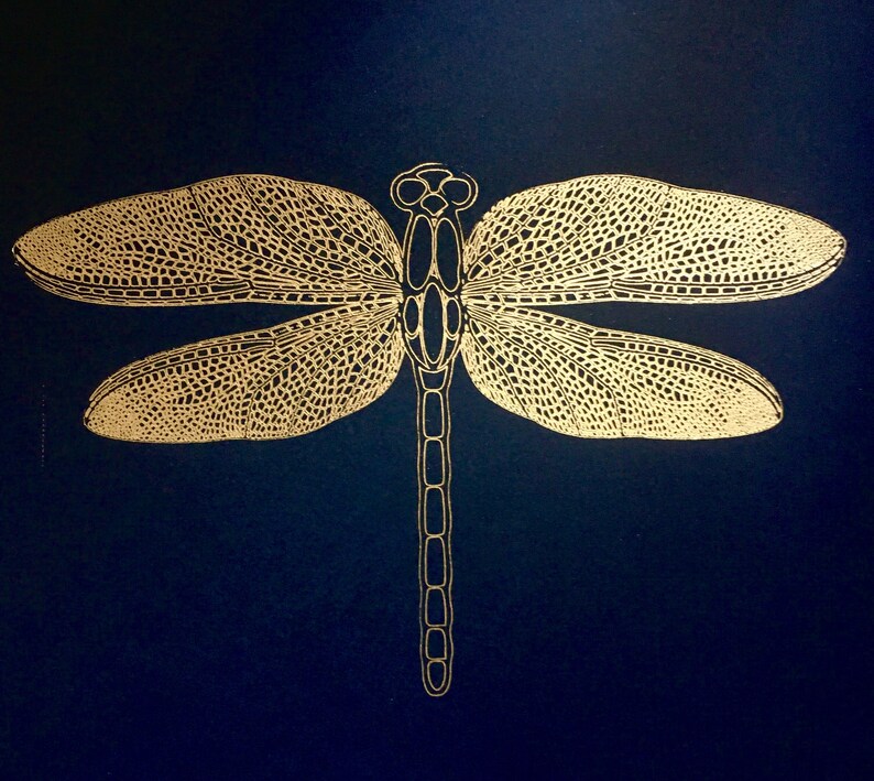 Foil quill dragonfly SVG cutting file for Instant Digital Etsy