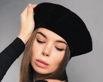 velvet beret, beret, beret hats for woman, black beret, black velvet beret, beret hat, velvet hat, berets, velvet berets, velvet hat woman