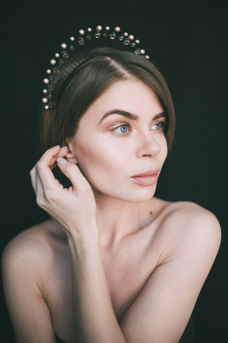 draping pearl headpiece