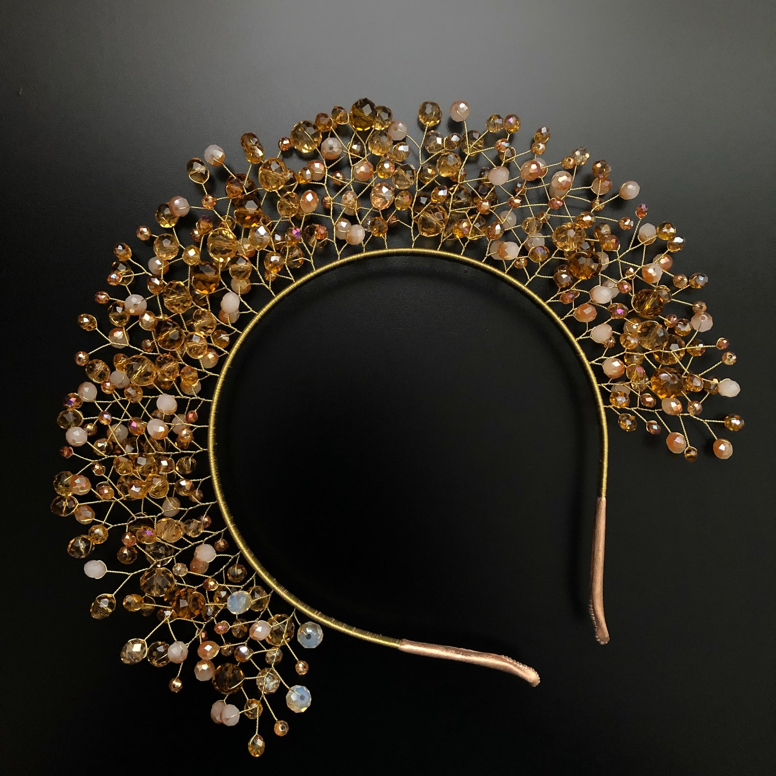 large gold headpiece