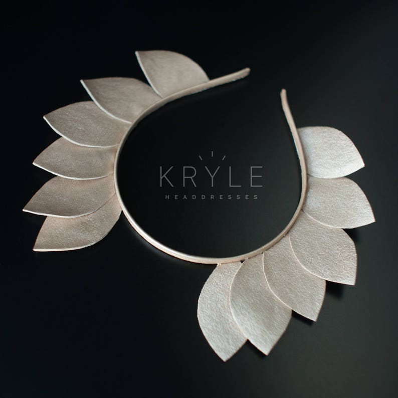 Gold Leaf Headband Gold Leaf Crown Gold Leaf Headpiece Etsy