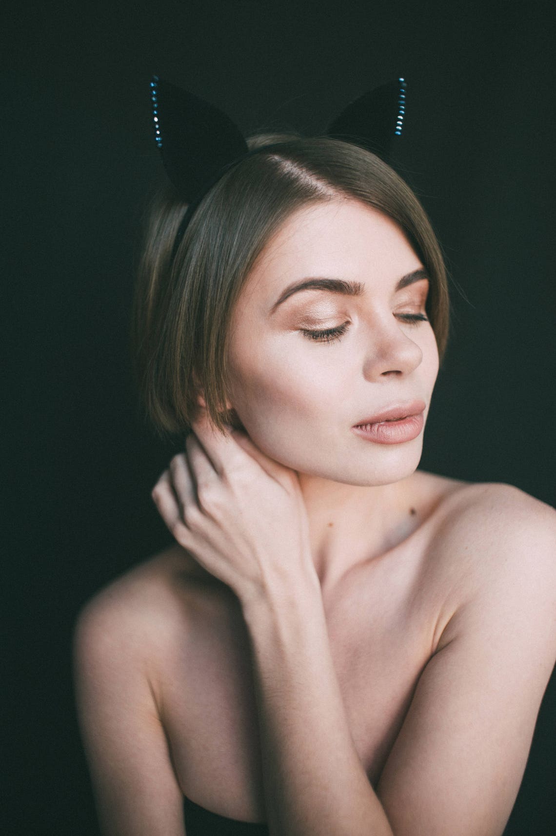 Cat Ears Black Cat Ears Hen Party Headband Black Headband Etsy