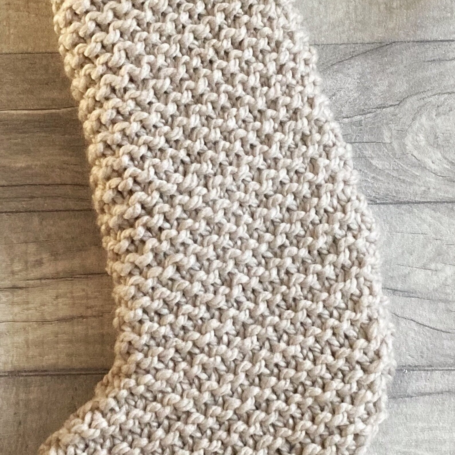 Beginner Chunky Christmas Stocking Knitting Pattern – Neutral, Easy PDF ...