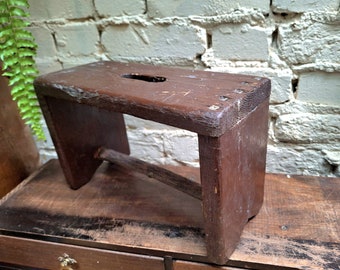 Antique rustic stool