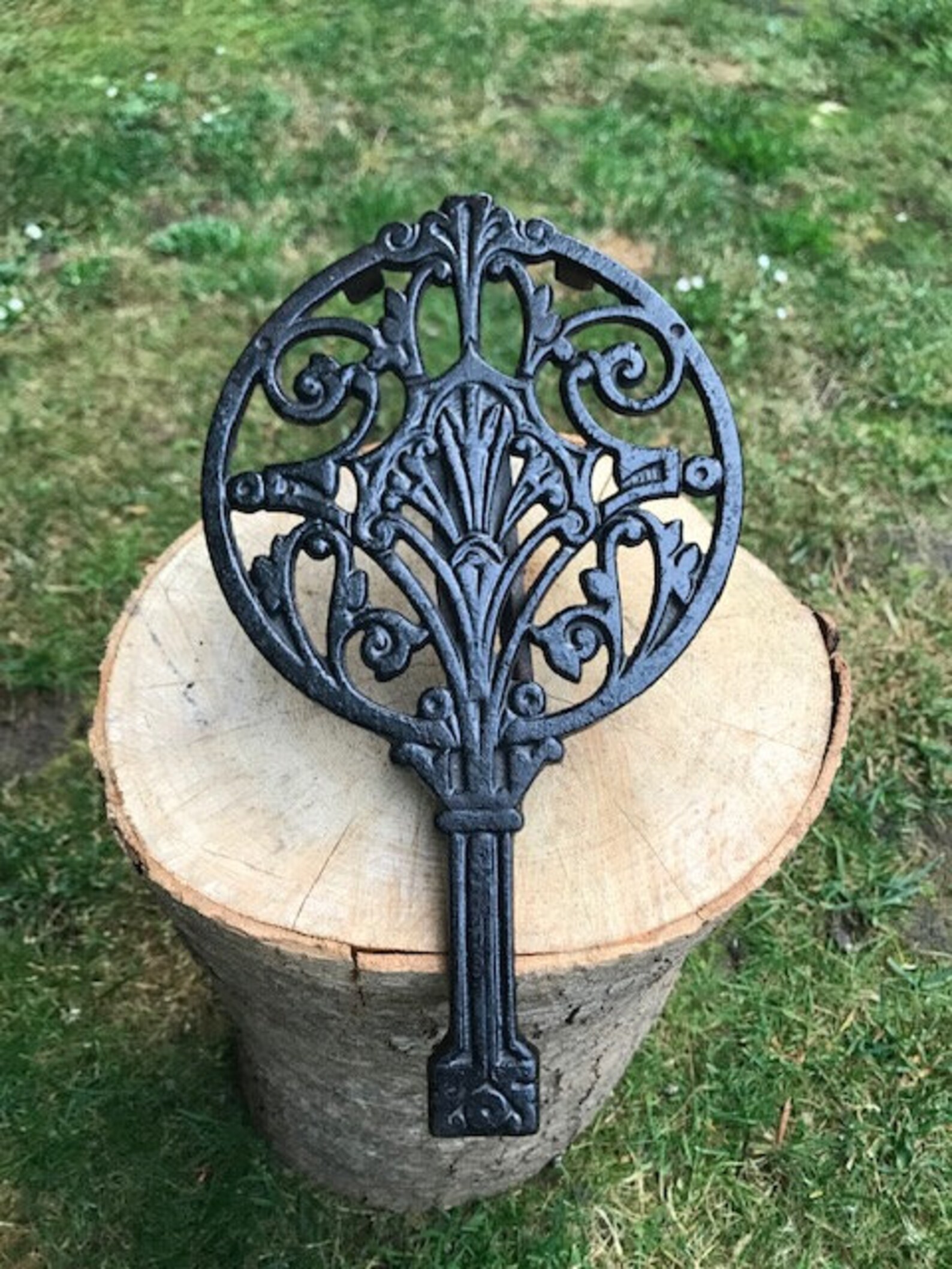 Vintage Cast Iron Ornate Key Trivet Chimenea Trivet Aga Trivet Etsy