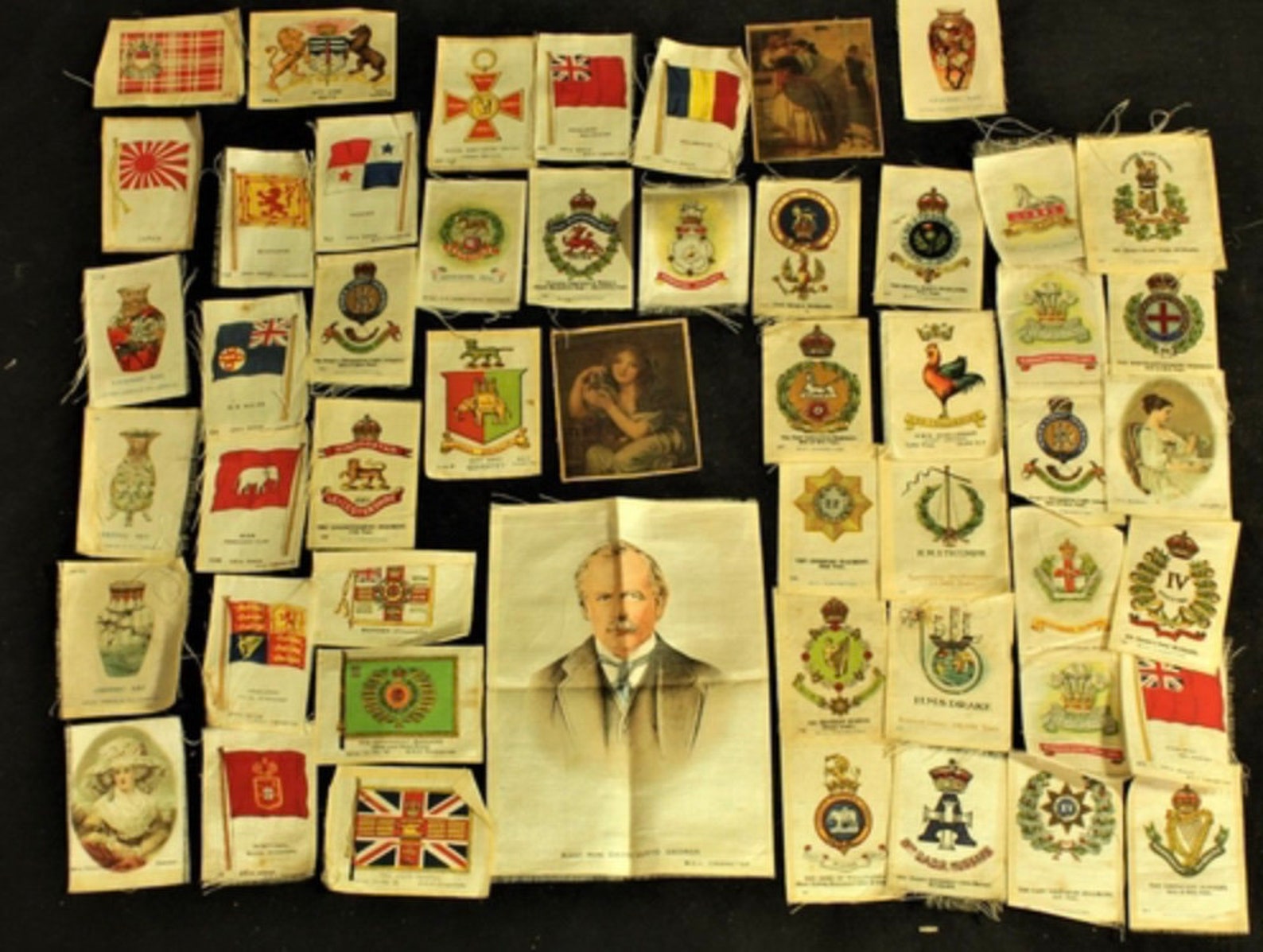 Antique Cigarette Silks Tobacco Collectors Tobacciano Art Etsy