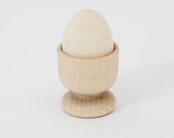 Montessori Egg with Cup. Wooden Egg with Cup. First Puzzle. Fit in Puzzle. Montessori toy 7- 10 months. Waldorf toy. First toy. Development.