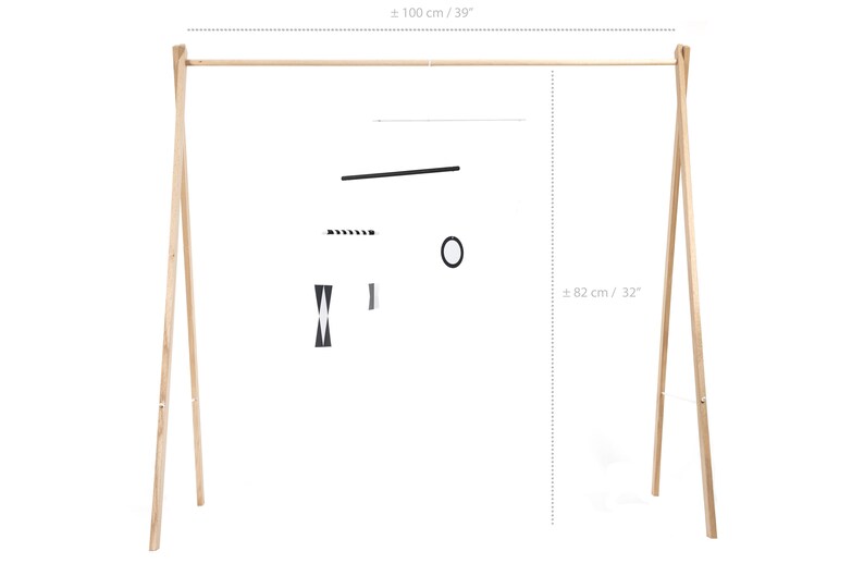 Montessori Mobiele Set B, Munari, Octaëder, Groene Dansers
