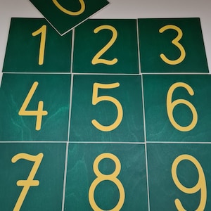 Sandpaper Numbers. Montessori Maths. Montessori Counting.