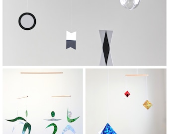 Montessori Mobile Set – Munari, Gobbi, Octahedron, Dancers Newborn Visual Development
