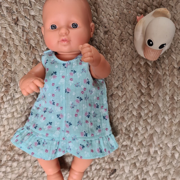 Vestido para 32 cm 12.63'' Miniland Baby Doll. Ropa de muñeca Miniland.