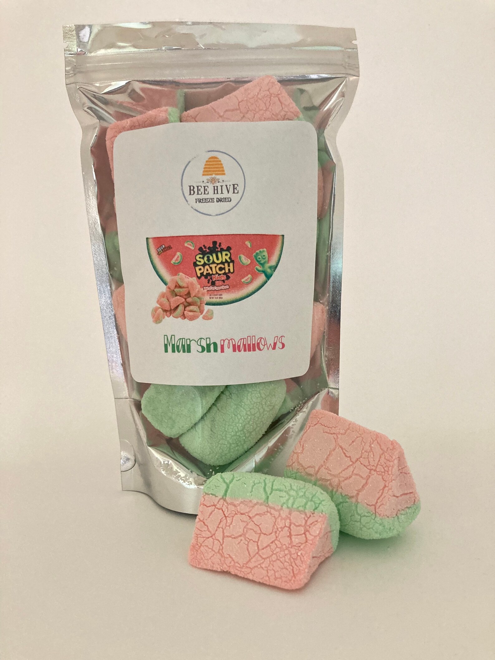 Freeze Dried Sour Patch Kids Watermelon Marshmallows Etsy
