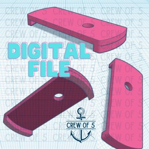 DIGITAL File for the Rectangle Lid Style Topper for a Simple Modern Tumbler, STL File for 3D Printers