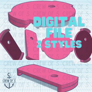 DIGITAL File for BOTH Simple Modern Toppers, STL File for 3D Printers