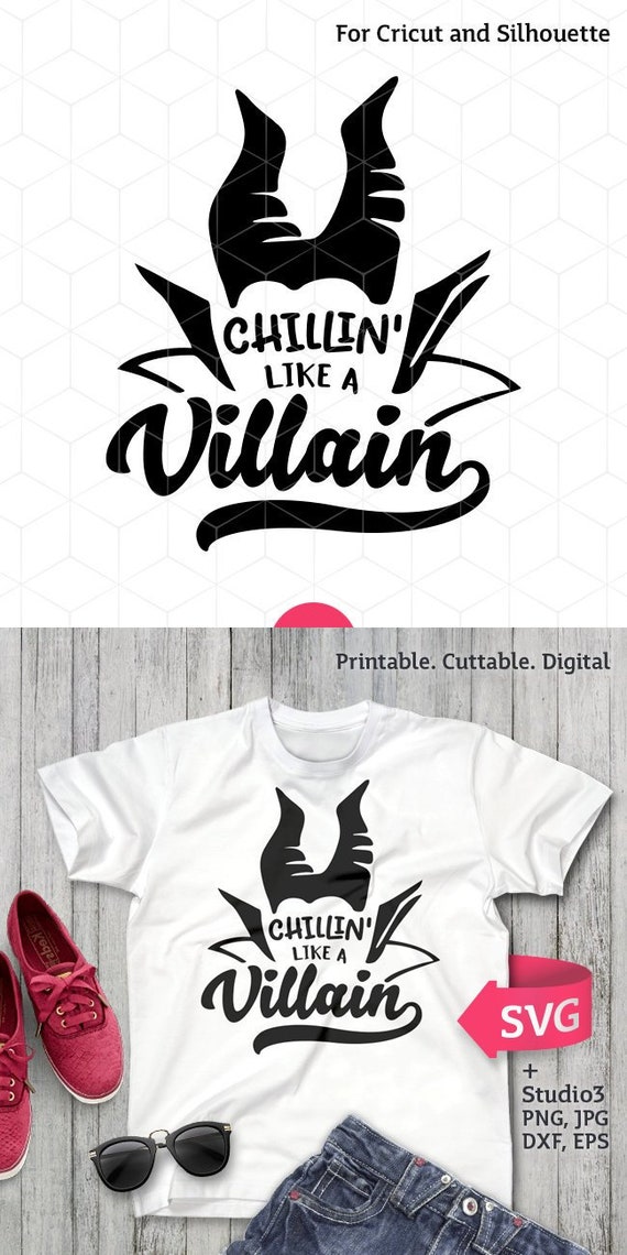 Download Chillin Like A Villain SVG Villain Cricut SVG Cutting File ...