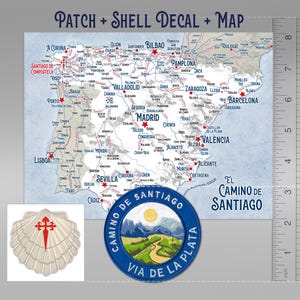 Vía de la Plata Patch // Camino De Santiago // Ships Worldwide image 2