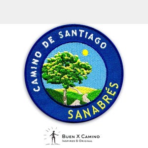 The Camino Sanabrés Patch + Trail Map Card  // Camino De Santiago • Sanabrés • The Tree of Life • Olive Tree • El Olivo • Global Shipping